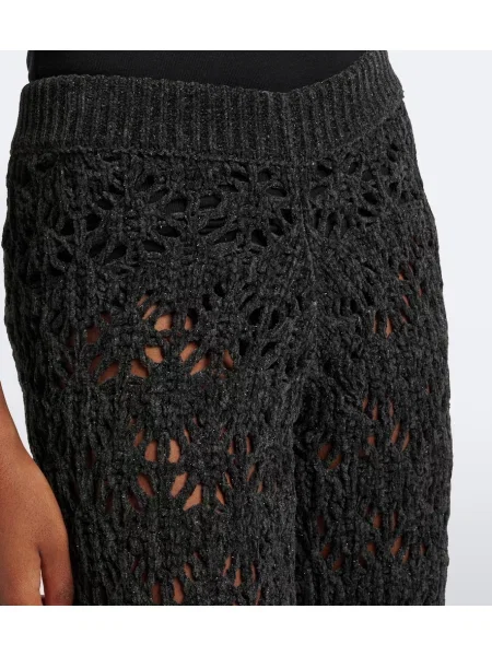 Pantaloni Alanui tricotate negru