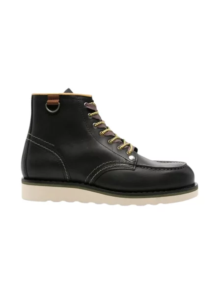 Botki Paul Smith sznurowane koronkowe czarne