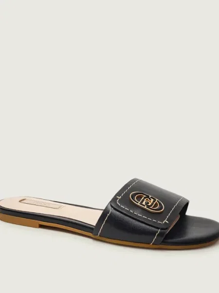 Liu Jo De piele șlapi SANDY 03 negru