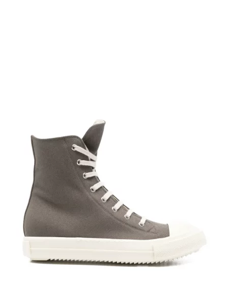Sneakerși Rick Owens Drkshdw cu șireturi din dantelă gri