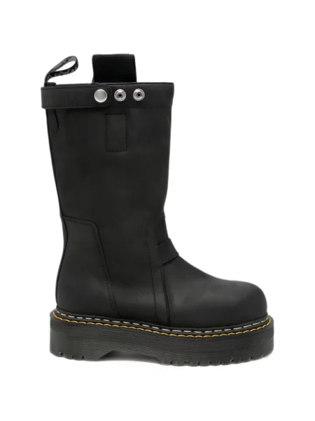 Botine Dr. Martens din piele cu platformă negru