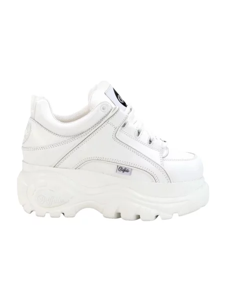 Sneakersy Buffalo na platformie białe