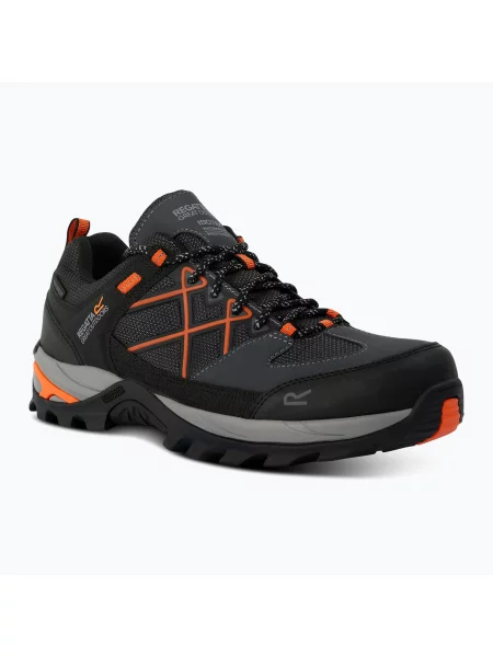 Buty trekkingowe REGATTA Samaris III Low granite/blaze orange pomarańczowe