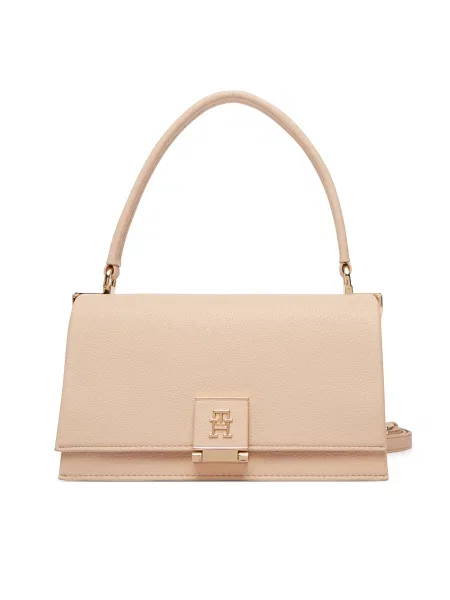 Táska Tommy Hilfiger Th Monogram Pebble Grain Crossbody Bag rózsaszín
