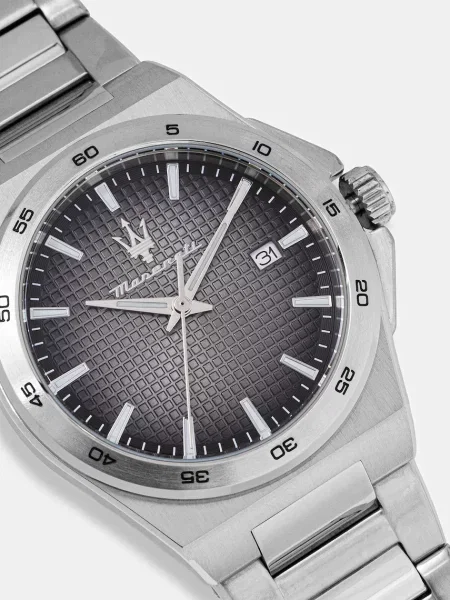 Maserati zegarek srebrny szary