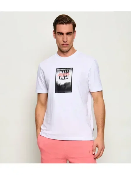 BOSS ORANGE Tricou Te_Dj alb