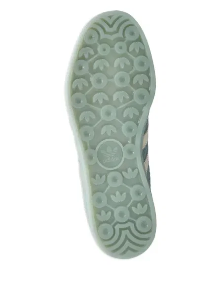 Top Adidas cu paiete cu dungi din jerseu albastru