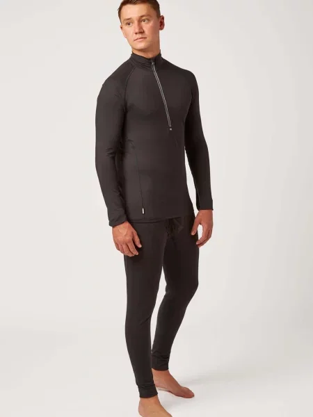 Bluza termoaktywna Surfanic Bodyfit Zip Neck czarna