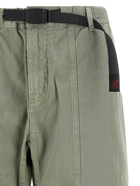Pantaloni Gramicci din țesătură twill verde