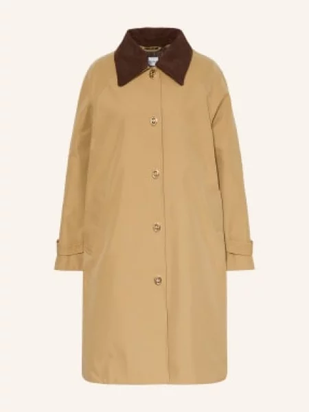 Claudie Pierlot Trencz Z Odpinanym Kołnierzem beige beżowy