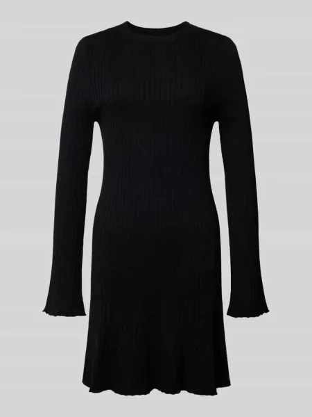 Sukienka rozkloszowana z dzianiny z mieszanki model ‘MICHELLA’ Only czarna