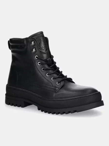 Кожени обувки Blauer IUKA мъжки черно