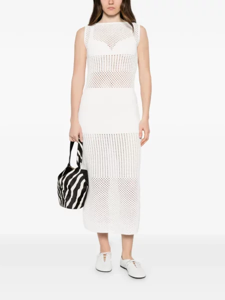 Rochie midi Sportmax alb