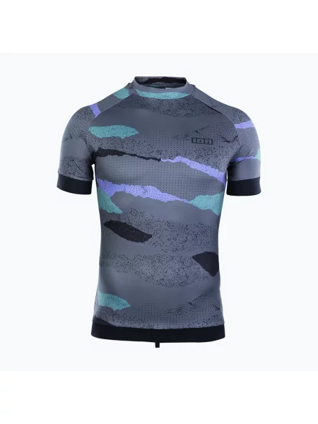 Plavecké tričko ION Lycra Maze dark collage šedé