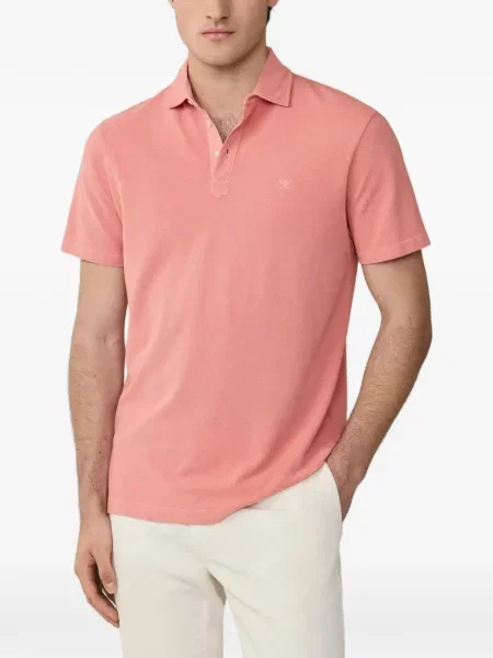 Tricou polo Hackett London tricotate roz