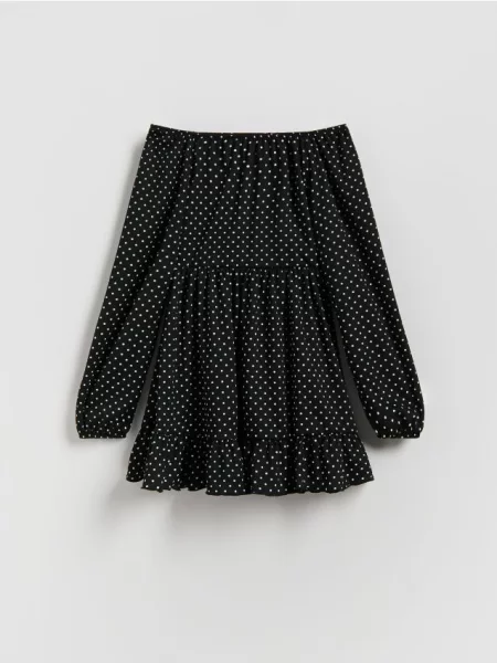 Reserved Сукня в горошок чорний