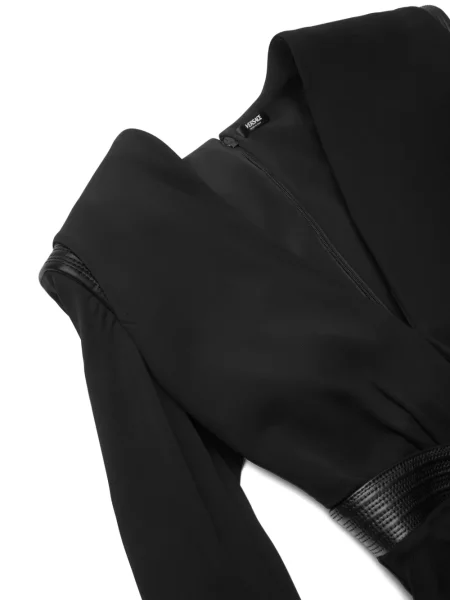 Bluză Versace din piele negru