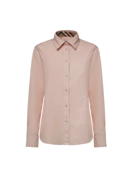Koszula Burberry popelinowa różowa