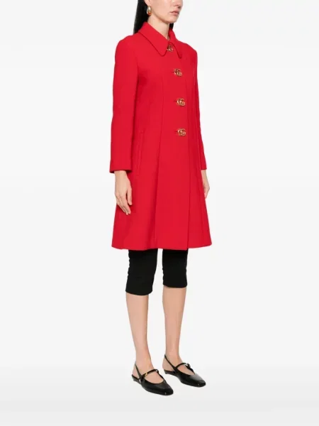 Haină de lână Gucci de lână roșu