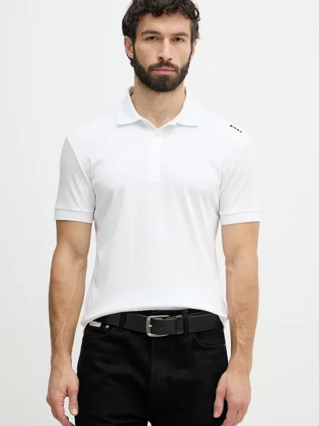 BOSS Green polo pentru bărbați din alb