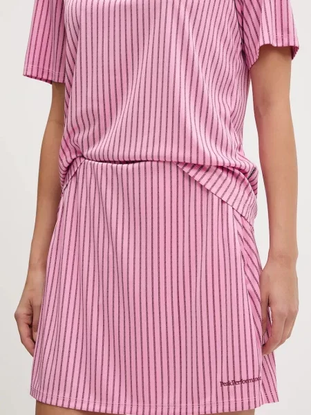 Peak Performance fustă sport mini evazati roz