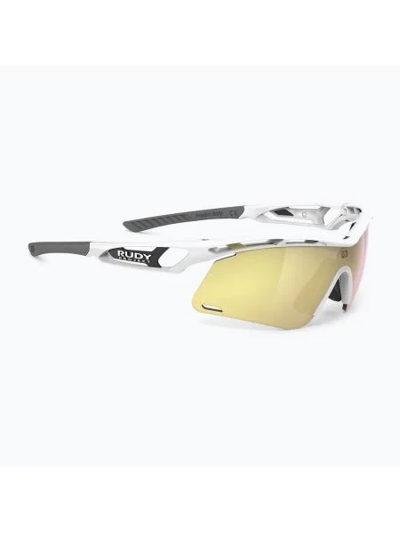 Olcsóbban. Napszemüveg Rudy Project Tralyx+ Slim white gloss/multilaser gold. Méret: OS fehér
