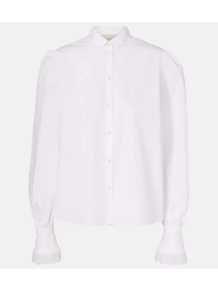 Bluză Valentino din poplin alb