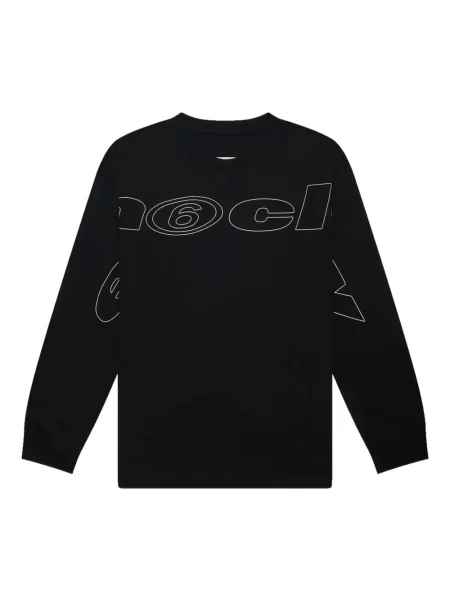 Lung tricou Mm6 Maison Margiela cu mâneci lungi negru
