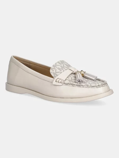 Usnjeni mokasini MICHAEL Michael Kors Kiernan Loafer bež
