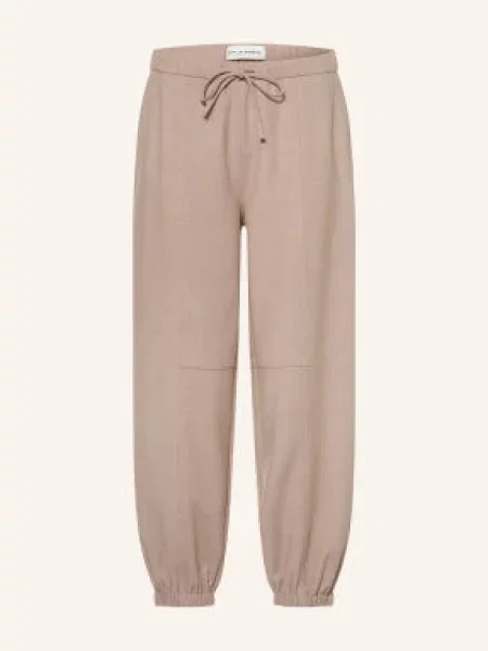 Opus Pants Kalhoty Mucia Z Teplákoviny černošedá