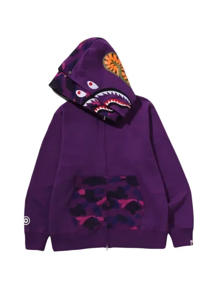 Kapucnis melegítő felső A Bathing Ape® lila