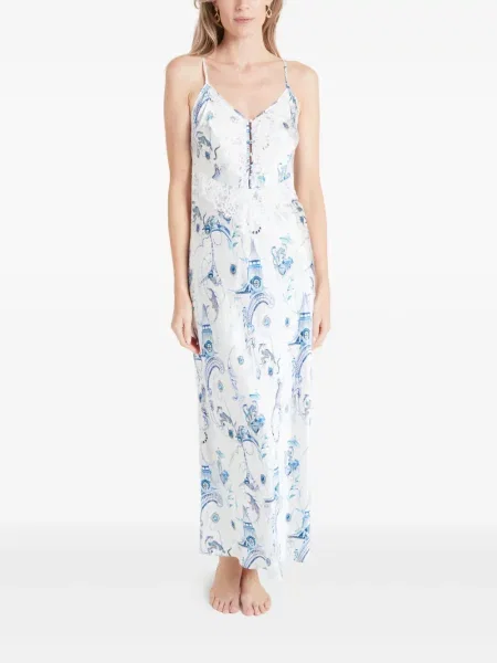 Rochie maxi Temperley London de costum alb