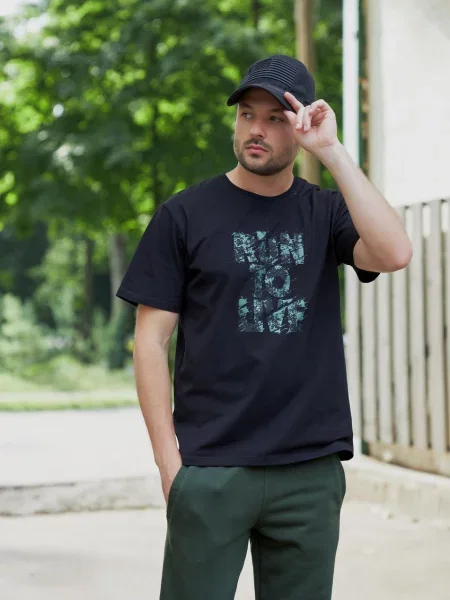 Футболка Umon бавовна/еластан чорний