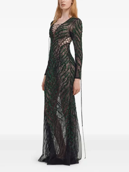 Lung rochie maxi Roberto Cavalli negru