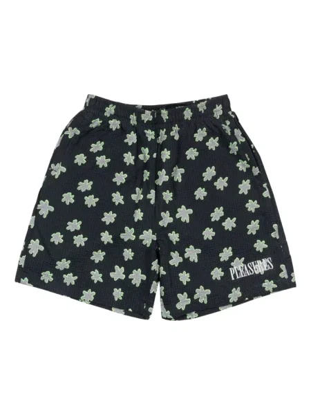 Květinové kraťasy Pleasures černé