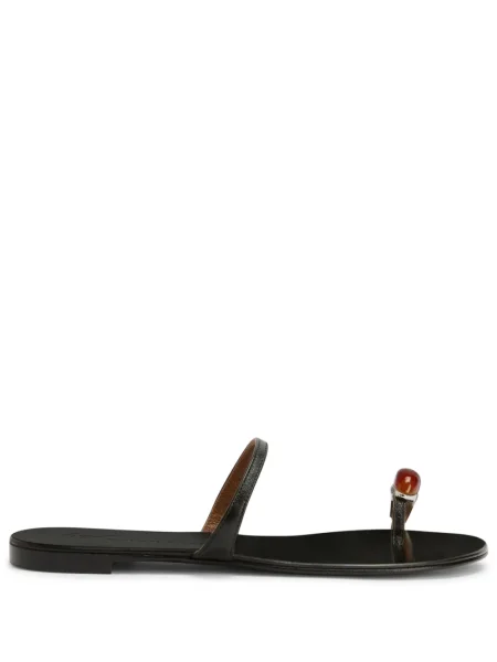 Sandale Giuseppe Zanotti fără toc negru
