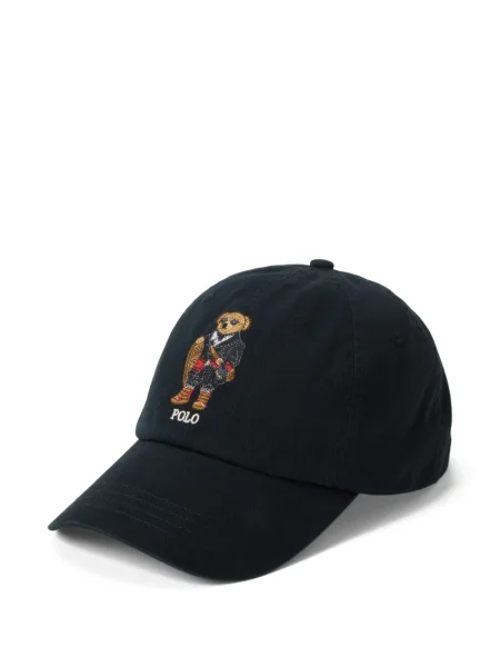 Μικρός κασκέτο Polo Ralph Lauren με χαμηλή μέση υφαίνω διαγωνίως πράσινο