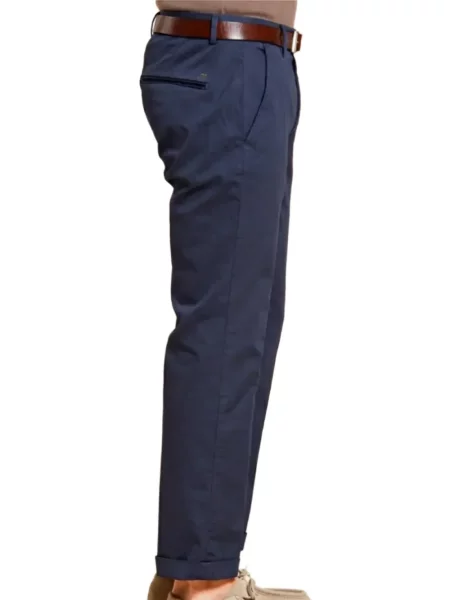 Pantaloni Mason's cu autograf albastru