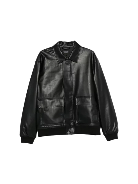 Kurtka skórzana Carhartt Wip czarna