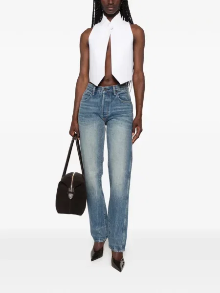 Blugi Tom Ford cu autograf albastru