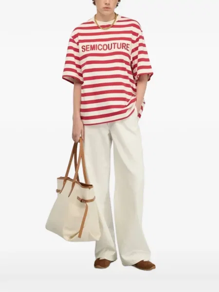 Tricou Semicouture cu imagine alb