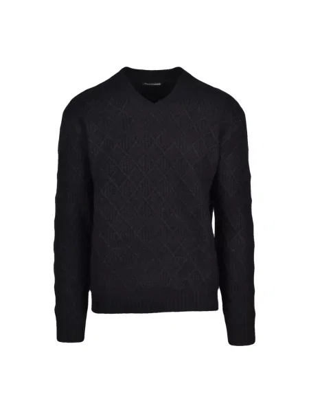 Sweter Daniele Alessandrini wełniany czarny