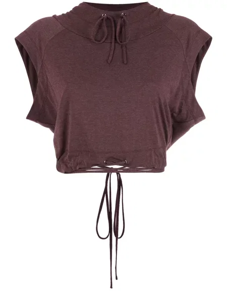 Cropp bluză Gloria Coelho cu glugă maro