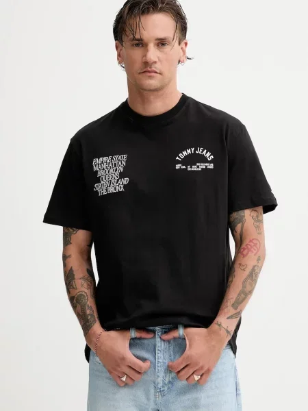Tricou Tommy Jeans negru