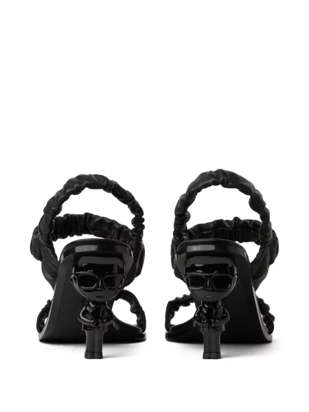 Sandály Karl Lagerfeld s otevřenou patou černé