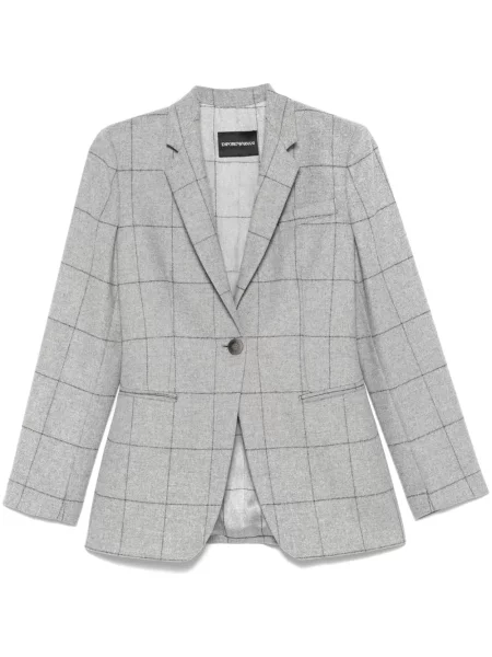 Sacou Emporio Armani în carouri gri
