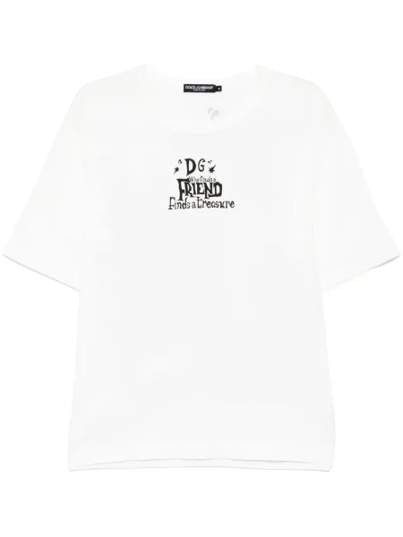 Tricou Dolce & Gabbana cu imagine alb
