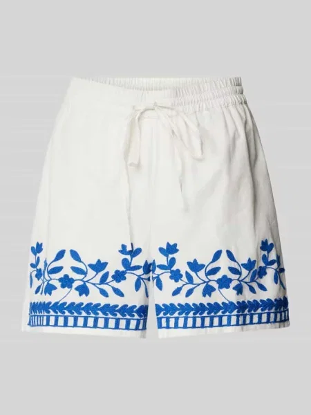 Szorty z kwiatowym wzorem model ‘VACATION’ Vero Moda białe