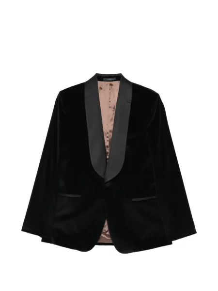 Кадифен с яка кадифено сако Paul Smith черно