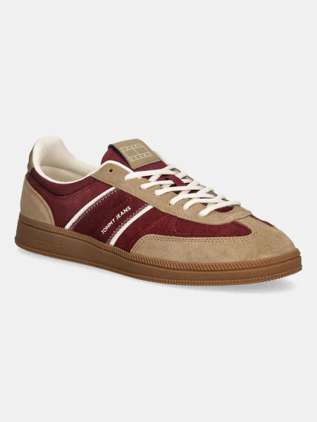 Tommy Jeans sneakers din piele THE GREENWICH EDGE SUEDE bej